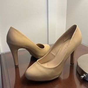Nude high heels